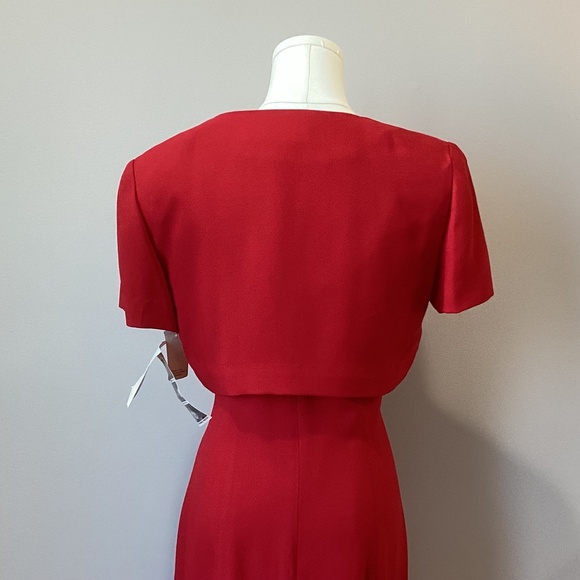 **NWT** Donna Rico Evening Dress with removable Bolero Jacket - Size 8P - Picture 8 of 11